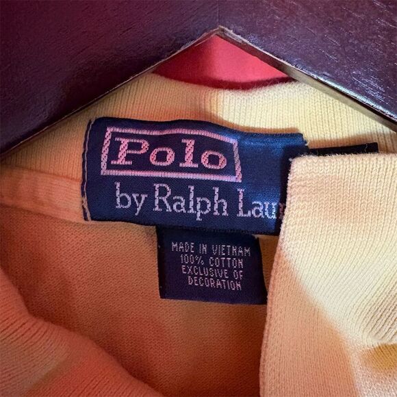 Polo Ralph Lauren Men's XL Yellow Short Sleeve Polo Shirt - Picture 10 of 10